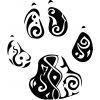 Pánské boxerky Tribal tlapka